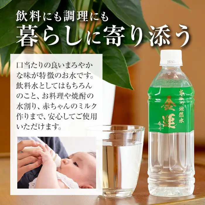 ミネラルウォーター 金運なり 2L×6本 ミネラルウォーター 【出水酒造