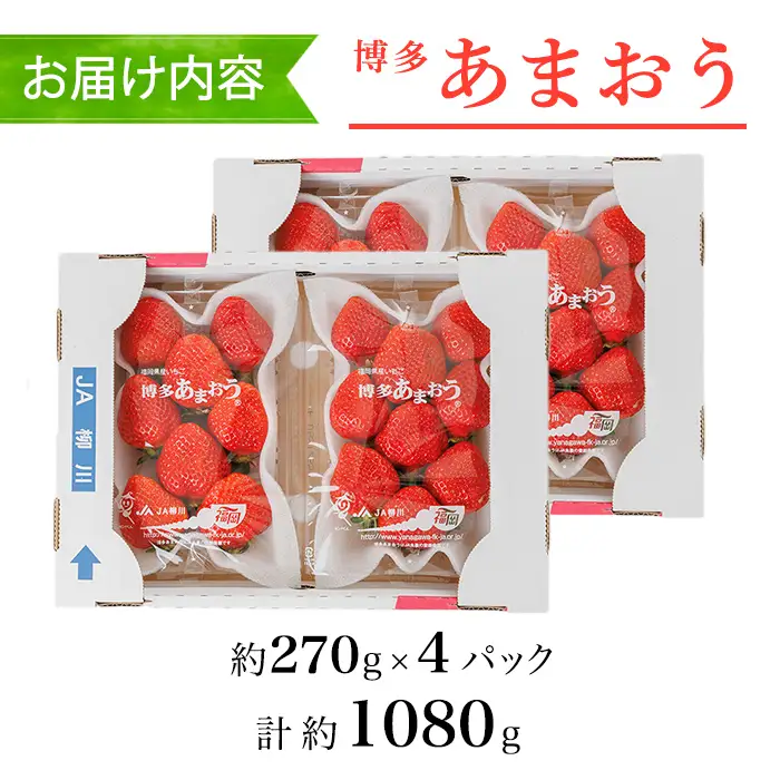 ＜数量限定・先行予約受付中！2026年12月中旬より順次発送＞福岡県産苺「あまおう」グランデ以上(計約1080g)いちご 苺 フルーツ 果物 くだもの 福岡限定 家庭用 冷蔵 ＜離島配送不可＞【ksg1892】【hurrah.】