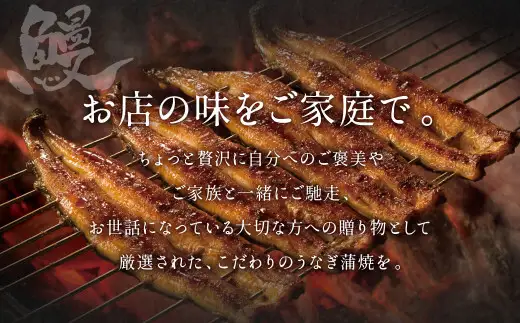 九州産 うなぎ蒲焼 特特大2尾 (1尾あたり250～266g) 合計500g以上【2026年7月発送】