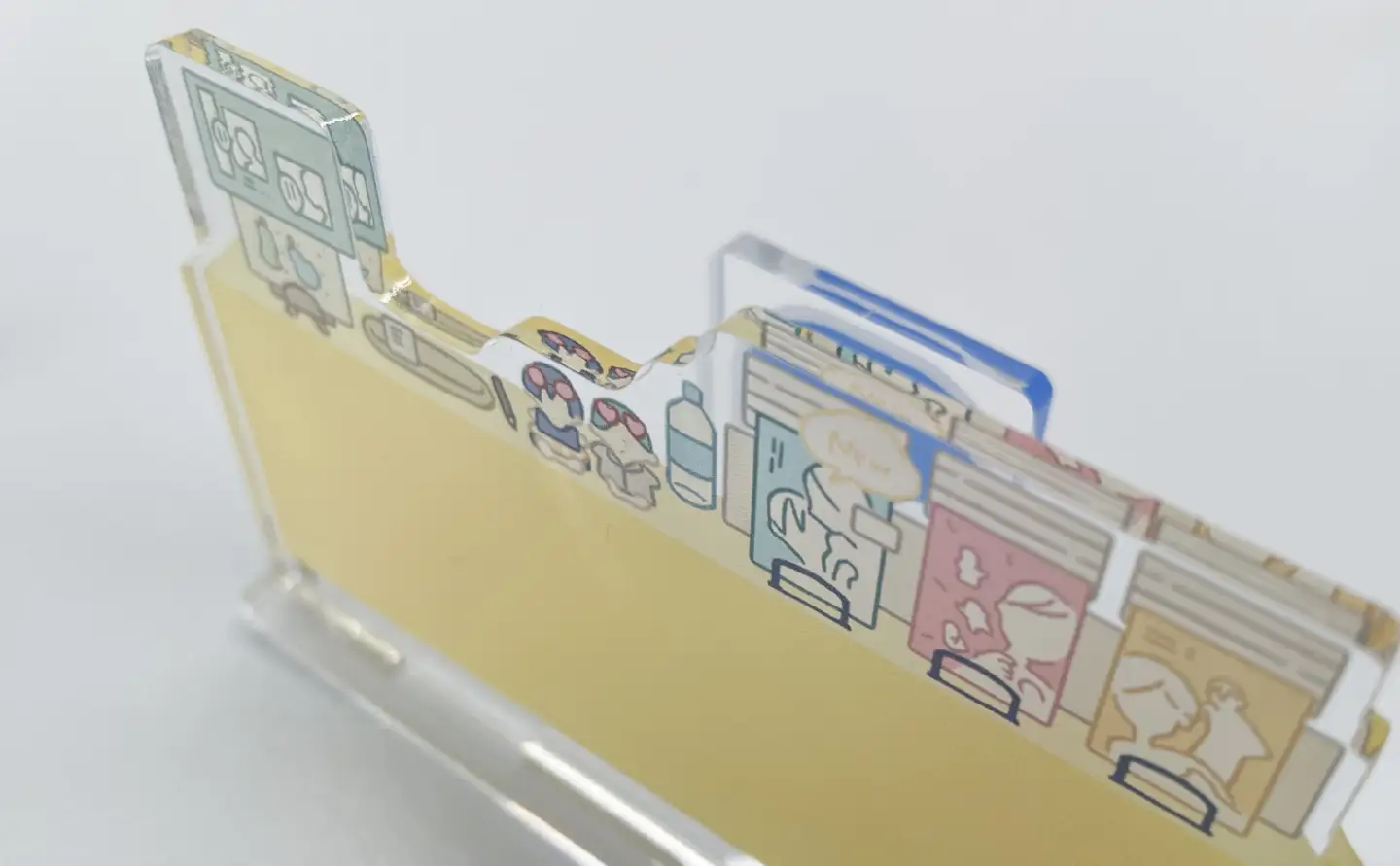 アクリルぱぺスタンド（ぱぺスタ）パステルイエロー
