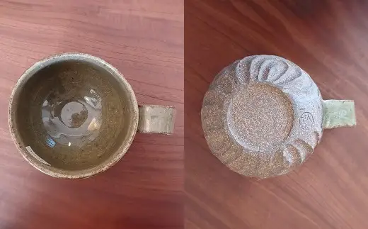 唇にピッタリフィット！飲みやすさにこだわった 【 無双窯元 】 陶器マグカップ （ 茶 ） 食器 陶土 陶器 マグカップ カップ 食事 口縁 日本製 国産 福岡県産