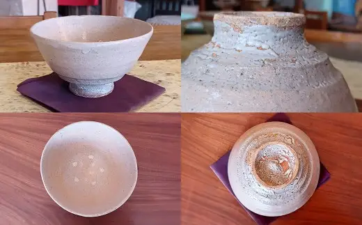 【 無双窯元 】 大井戸茶碗 （ 抹茶椀 桐箱入り ） 食器 陶土 陶器 茶碗 お茶碗 大井戸 茶の湯 梅花皮 食事 日本製 国産 福岡県産