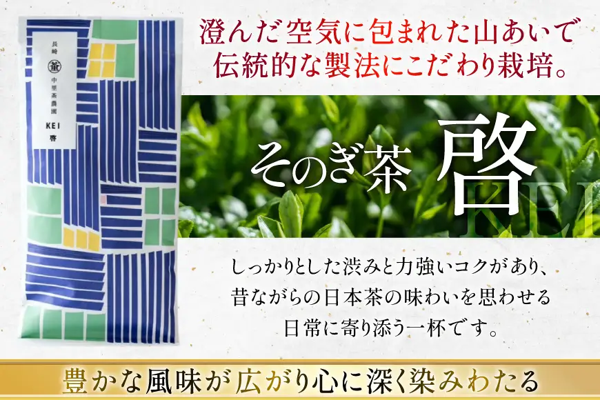 茶 茶葉 緑茶 九州 そのぎ茶 贅沢飲み比べセット 萌90g 啓90g ティーバッグ3g×10個 [中里茶農園 長崎県 東彼杵町 hs42bag640000]