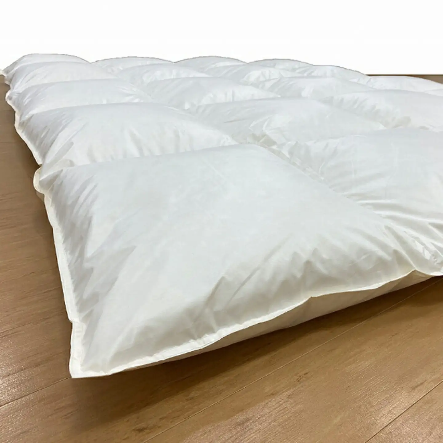 【スーパーTTC】軽量素材　羽毛掛け布団（クイーン：220cm×210cm）【サンモト】 ｜ 羽毛ふとん 羽毛布団 掛けふとん ホワイトダックダウン85％