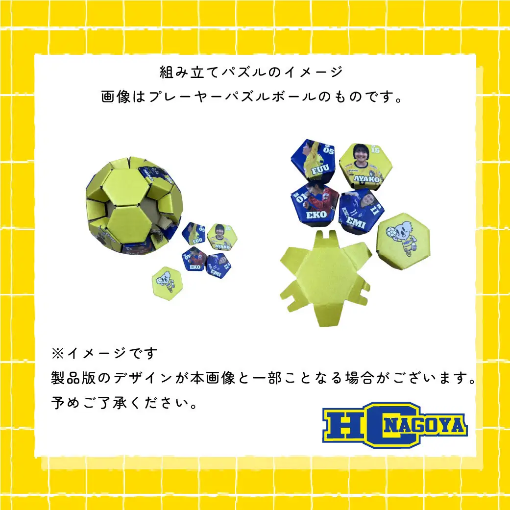 HC名古屋 2025-2026シーズンプレーヤー＆デュアルキャリア スペシャル パズルボール 【トップスポーツチーム活動支援事業寄附金専用】