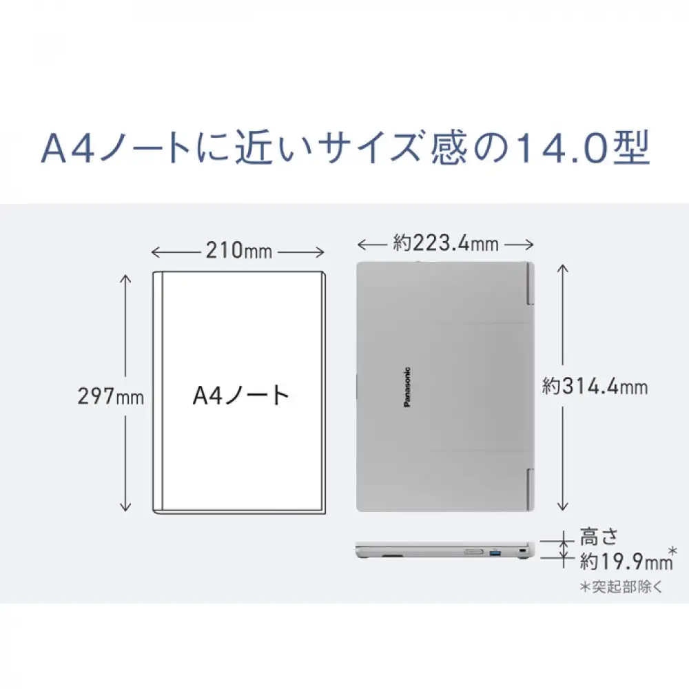 Panasonic パナソニックレッツノートFC/プレミアム/カームグレイ 【メモリ64GB搭載モデル】 CF-FC7BRVCP