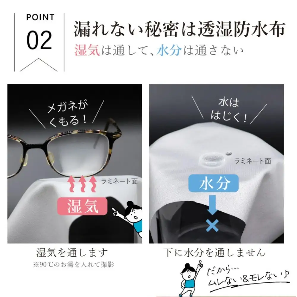 生理用一体型布ナプキン Mサイズ 5枚セット(透湿防水布入)ふつう～多い日昼用 柄おまかせ