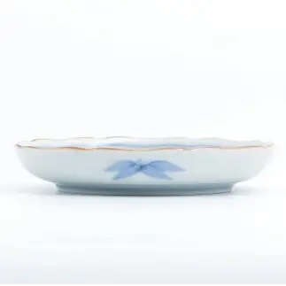 有田焼 色絵山水4.5寸取皿 2枚セット【まるぶん】まるぶんオリジナル 食器 器 うつわ 磁器 陶磁器 小皿 取り皿 飾り皿 染付 手描き 日本画 和風 A25-643