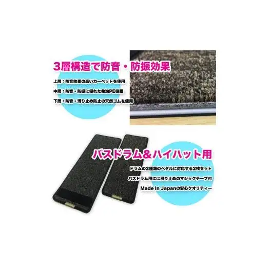 ノイズクリアマット 電子ドラム用マット・NCM-10