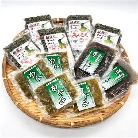 兵庫県新温泉町　山陰の海藻3種詰合せ(あかもく、もずく、めかぶの3種入)【配送不可地域：離島】【1109956】