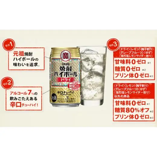 宝酒造 タカラ 焼酎 ハイボール ドライ 500ml 24本 酒 アルコール 缶チューハイ ギフト 父の日 母の日 お酒 おすすめ 酎ハイ 7％ 辛口 甘味料ゼロ 糖質ゼロ プリン体ゼロ 1ケース 缶 栗原酒販 千葉県 松戸市