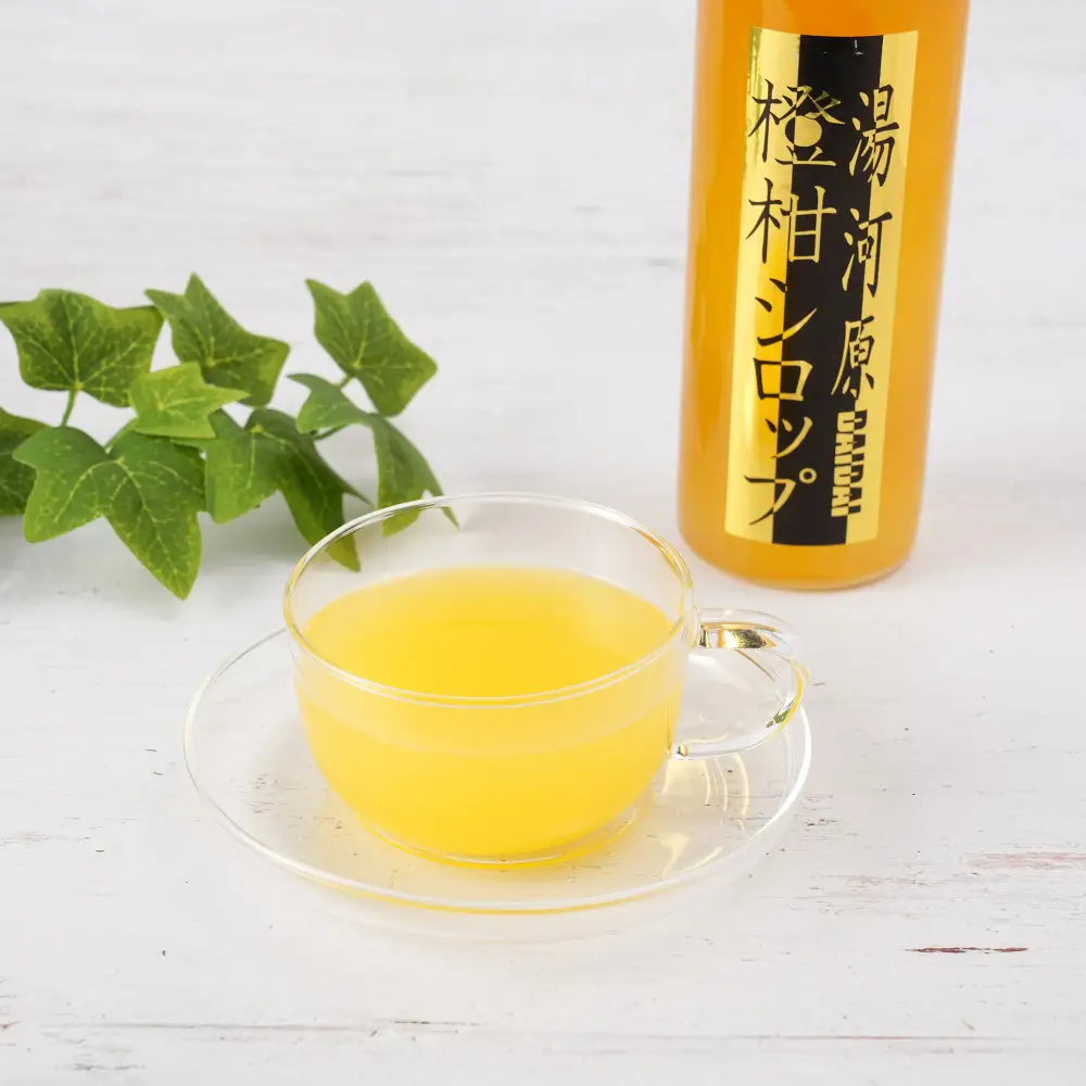 橙柑シロップ　520ml | 湯河原町 湘南 柑橘 だいだい シロップ 手作り フルーツ アレンジ