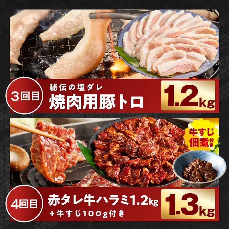 わくわくお肉定期便 全6回 合計7kg