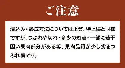 無添加梅干し ひょう被害エール規格外はちみつ梅干し 塩分6% 1kg  農業法人 株式会社紀州梅香