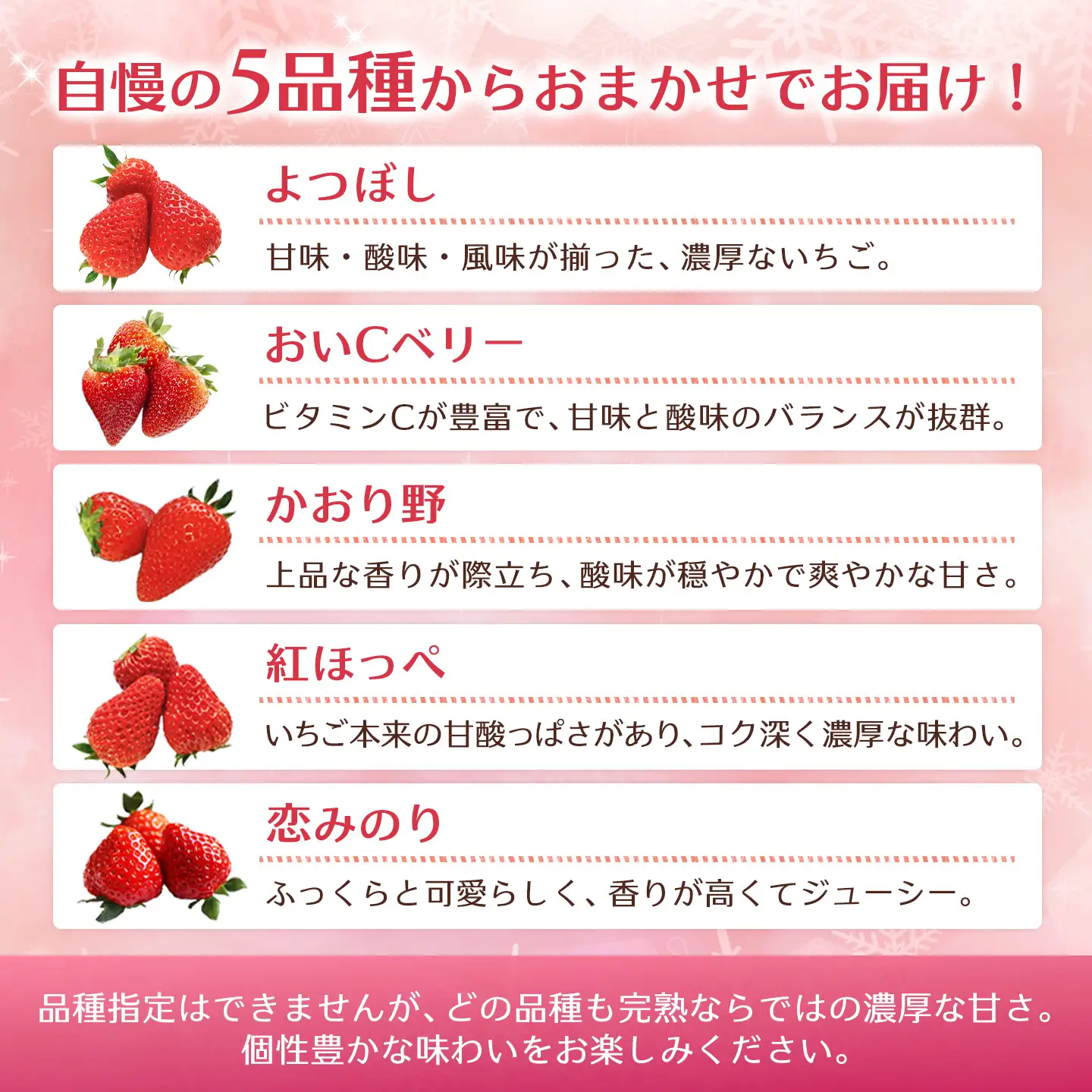 冷凍完熟いちご1kg K100039
