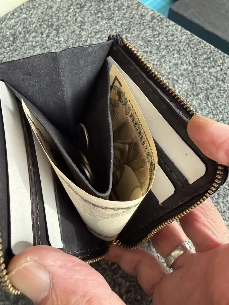 大漁旗 コンパクト 財布　ハンドメイド (a77-001)