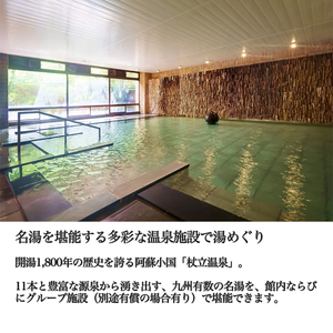 【杖立温泉観光ホテルひぜんや】1泊 2食 平日限定 ペア宿泊券 創業300年以上 100%源泉掛け流し 11本の源泉 露天風呂 大浴場 家族風呂 館内アクティビティ ダイニングレストラン バイキング 杖立 ホテル 旅館 リゾート 熊本 阿蘇 小国町 大分 県境の宿 観光拠点 ミシェランガイド熊本・大分2018掲載