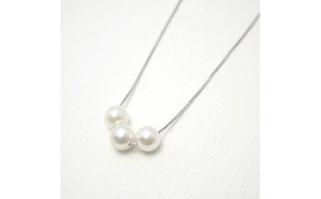 299 アコヤ真珠ペンダント　パール 宝石 アクセサリー ジュエリー 伊勢志摩 伊勢市 結婚式 入学式 ギフト 贈り物 フォーマル プレゼント 誕生日 本真珠　3つ 貫通 スルー