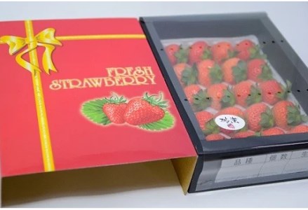 【今が旬！】北海道浦河産いちご「桃薫」270g×1P[13-279]