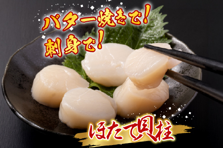 ほたて貝柱200g×1P、甘塩紅鮭5切×5P、甘塩時鮭5切×5Pセット C-30035