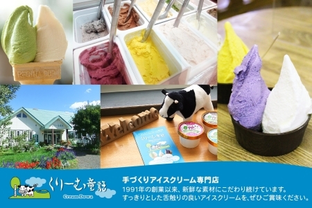 1334.アイスクリーム ジェラート 食べ比べ 8個 アイス 定番 おすすめ B セット 手作り 北海道 弟子屈町