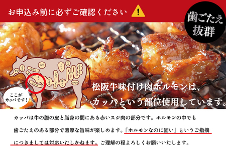 松阪牛 ホルモン【500g×2ﾊﾟｯｸ】牛肉 和牛 焼肉 I51
