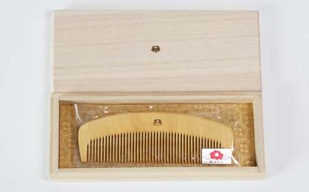つげ櫛【国産材使用】4寸（約12cm）椿油仕上げ＜108-046＞