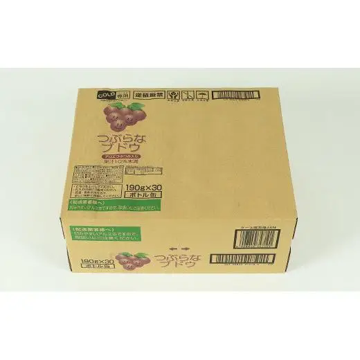 つぶらなブドウ 30本 つぶらな ジュース ぶどうジュース ご当地ジュース ／ つぶらなブドウ 30本 190g ＜131-104＞