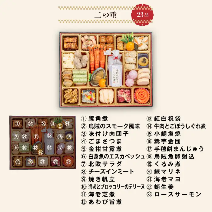 千賀屋謹製 2027年 迎春おせち料理「千富士」和風三段重 6～7人前 冷蔵おせち料理［035S06］ 