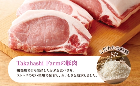 Takahashi Farmの豚肉 食べ比べセット 豚ロース トンカツ用 豚バラ スライス 各500g 合計1kg ロース バラ とんかつ ステーキ 岐阜県産 精肉 国産 ブタ ぶた ポーク お鍋 料理 人気 お取り寄せ ご褒美 自家用 ギフト 送料無料 岐阜県 揖斐川町 お肉 