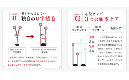 貝印ドクターズスカルプヘアブラシブラックH20-89