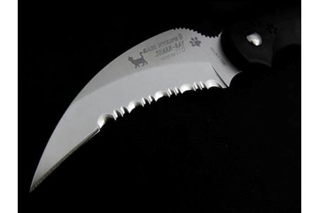 H35-12 サビニャイフ9 SHARK-RAY （シャークレイ）スナネコver ブラックFRN