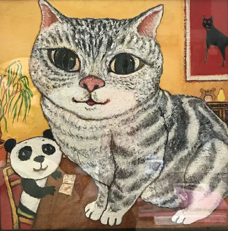 アーティストが『愛しいペットのポートレート』描きます 6号サイズ スクエア 410×410mm【アート 6号サイズ　油絵 横井山泰 美術 作家 410×318mm スクエア 神奈川県 小田原市 ペット ペット】