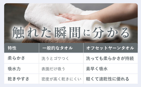 SUTEKI フェイスタオル 3枚（ホワイト）