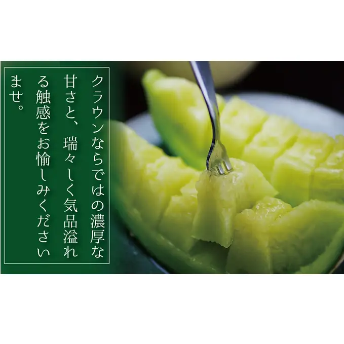 クラウンメロン（白等級）中玉　2玉入 果物類 メロン青肉 