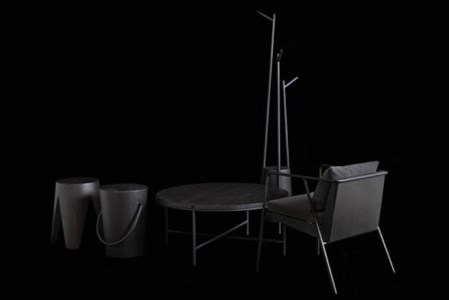 【FIL】コーヒーテーブル -スミ リミテッド- MASS Series 900 Coffee Table -SUMI LIMITED-　小国杉 テーブル ローテーブル 丸テーブル 机 インテリア 家具 木製 無垢材 天然木 炭 黒 おしゃれ リビング ダイニング ギフト Foreque 熊本 阿蘇 南小国町 送料無料