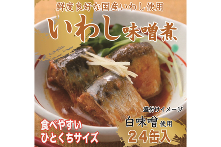 いわし味噌煮 170g×24缶【DHA・EPA・長期保存可能】 [気仙沼市物産振興協会 宮城県 気仙沼市 20565211]