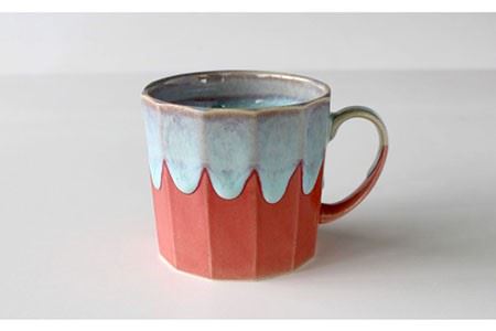 【波佐見焼】ドレイン ペア マグカップ (黒・ピンク) 食器 皿 【石丸陶芸】 [LB50]  波佐見焼