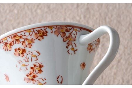 【陶器市特集】【波佐見焼】花しだれ ティーカップ 2個セット マグカップ スープマグ 陶器 食器 皿 【一夢窯】 [ZD06] 波佐見焼