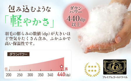 国産羽毛布団「梅花藻」プレミアムラベル・ダブル 近江布団 寝具 掛け布団 