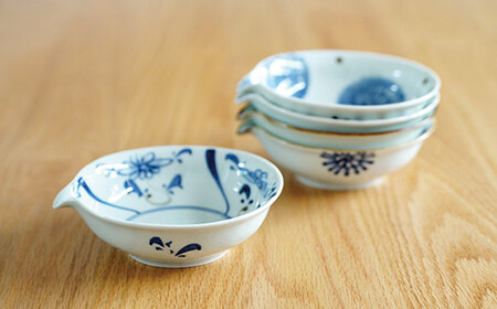 【あったか鍋にぴったり】有田焼 片口浅小鉢 5個セット【皓洋窯】食器 うつわ 器 小鉢 取鉢 小皿 取皿 取り分け皿 とんすい 5枚 かわいい ギフト 贈り物 電子レンジ対応 A45-366