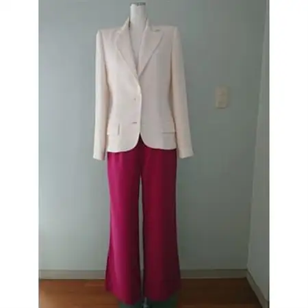 シルクパンツ　ピンク　丹後シルク_装飾品・工芸品 女性・レディース 洋服   装飾品・工芸品  洋服 _【1128226】