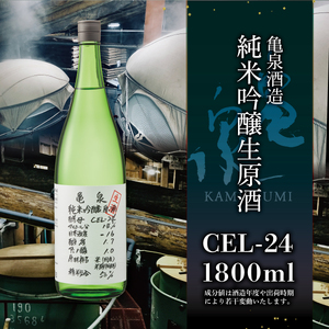 【先行予約】日本酒 一升瓶 純米吟醸原酒 CEL-24 1800ml (生酒) 〈2026年12月上旬より順次発送〉 / お酒 酒 さけ 純米吟醸酒 1.8リットル 原酒 度数 14度 地酒 亀泉 cel24 セル24 甘口【株式会社とさもん】[BQAE063]