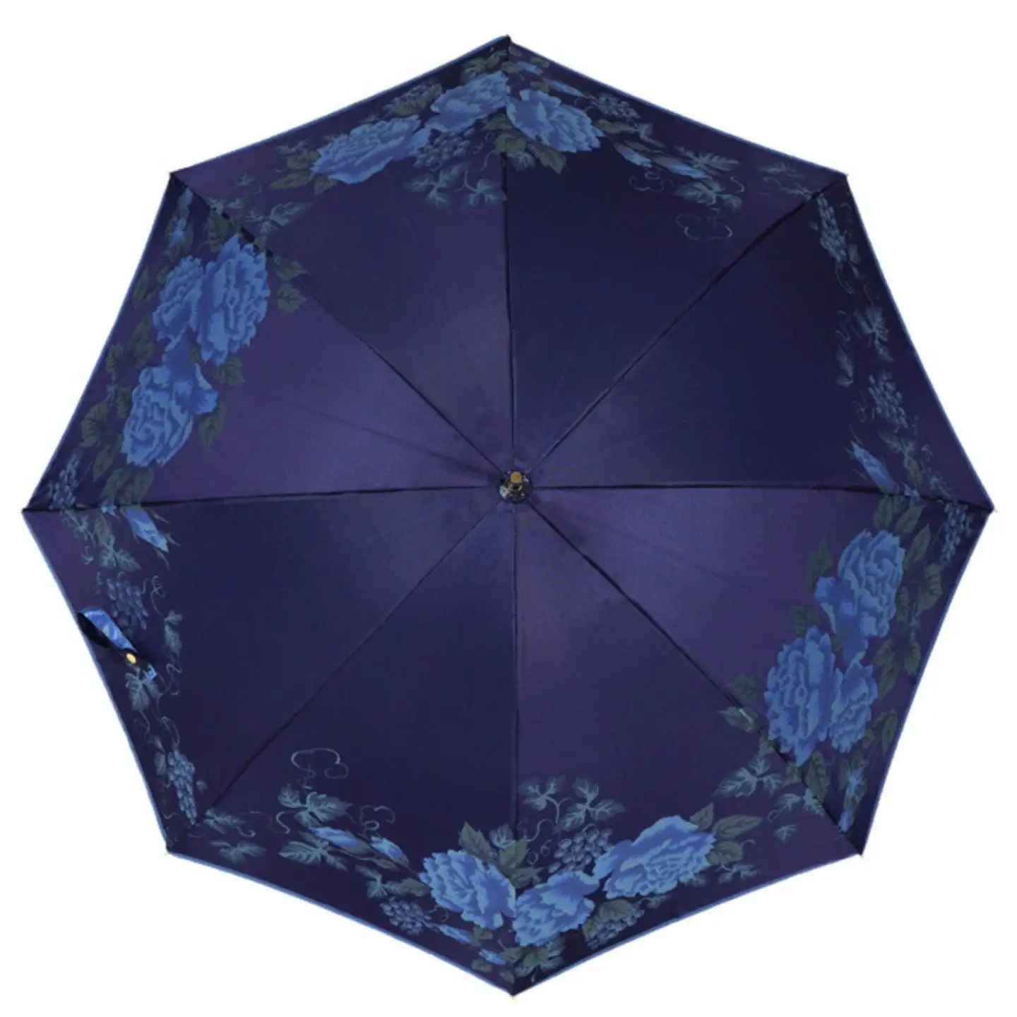 【槙田商店】晴雨兼用長傘　絵おり　バラとぶどう　コン