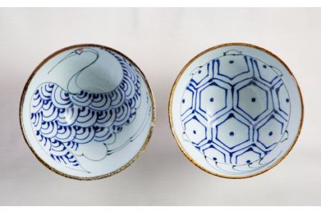 【陶器市特集】【波佐見焼】kotohogi くらわんか碗 茶碗 鶴亀 セット 食器 皿 【西海陶器】 [OA108] 波佐見焼