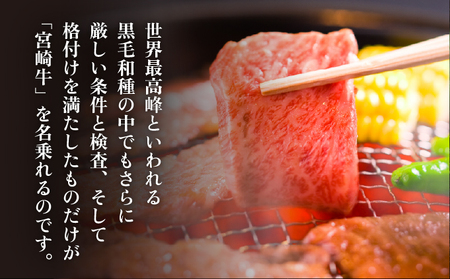 【数量限定】＜冷凍＞A4等級以上！宮崎牛肩ロース焼肉用(約300g) 牛 肉 焼肉 牛肉_K008-016