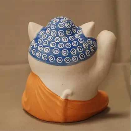 招き猫　ルシャニャ　小 インテリア 工芸品 