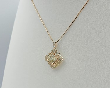 甲府市発 k18ピンクゴールド ダイヤモンドペンダント 1.5ct [PP-2009PG]