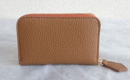 国産シュリンクレザー　ラウンドZIPコインケース ファッション小物 財布 ファスナータイプ  ﾌﾞﾗｯｸ