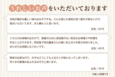 葵会こだわりの『手作り合わせ味噌』 手づくり 合わせみそ 800g 2個 セット 味噌 みそ 合わせ味噌 米麹 米糀 麦麹 調味料 手作り お取り寄せ 葵会 熊本 阿蘇 南小国町 送料無料